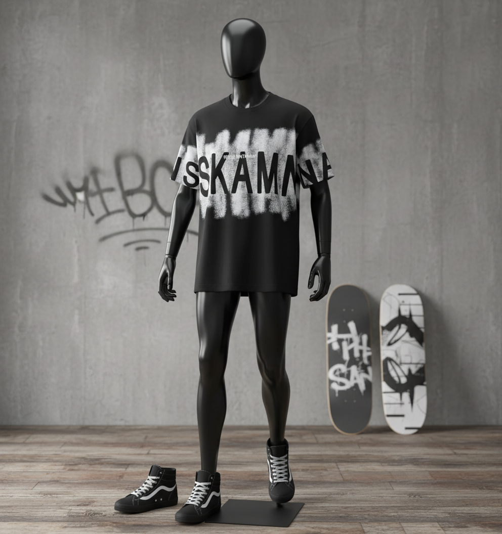 THE SKEM TEE on mannequin